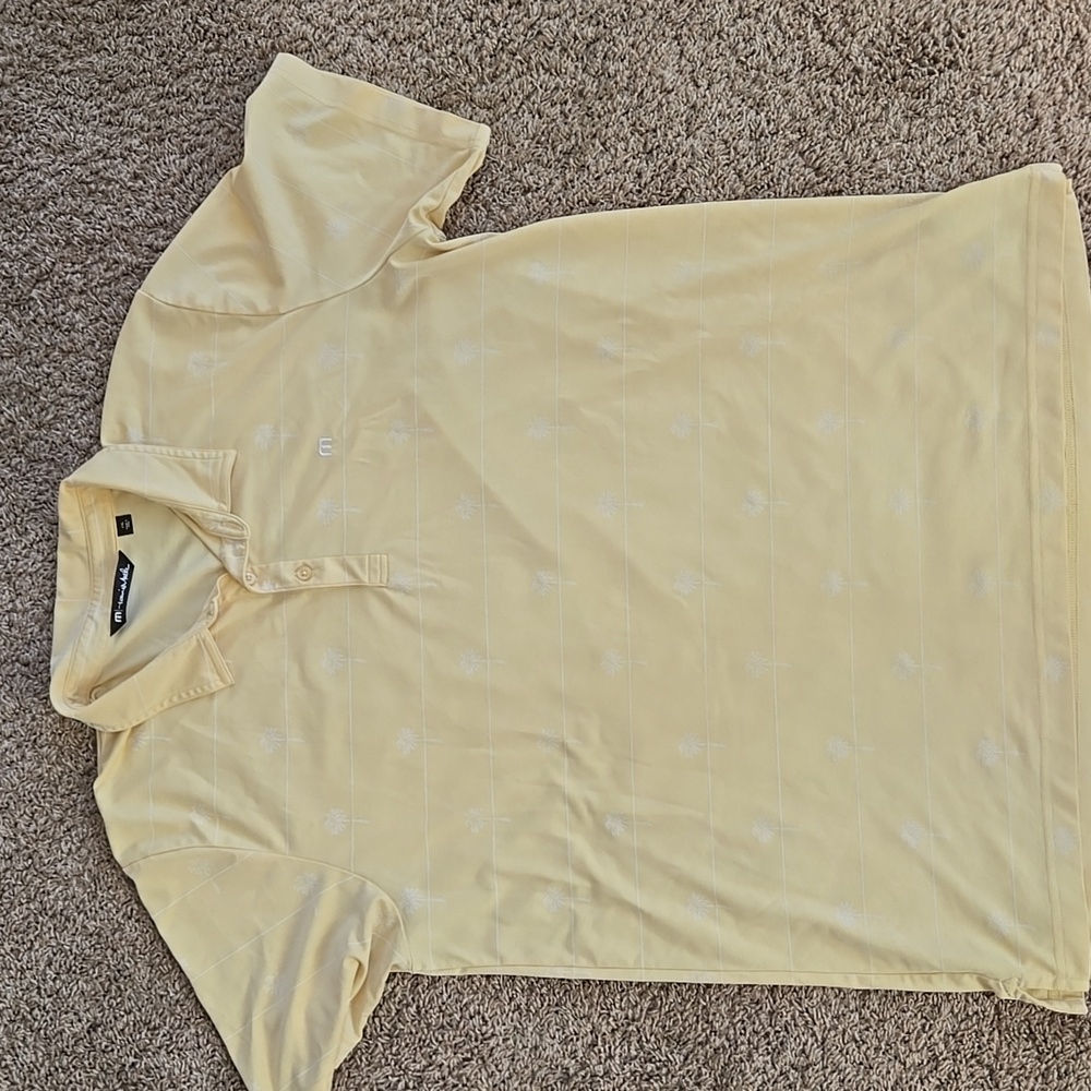 Travis Mathew Yellow Polo Shirt
